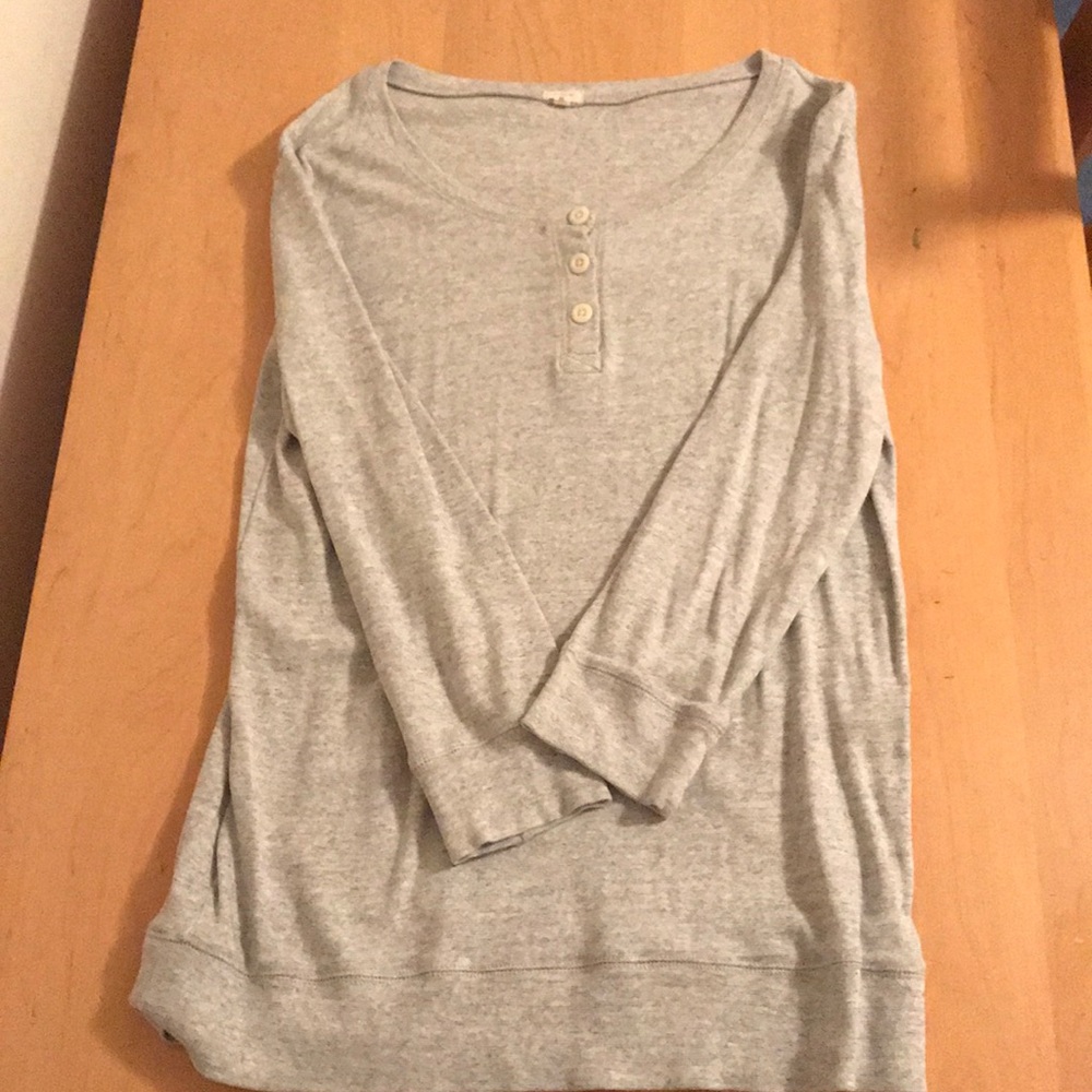 J-Crew quarter length sleeve tee